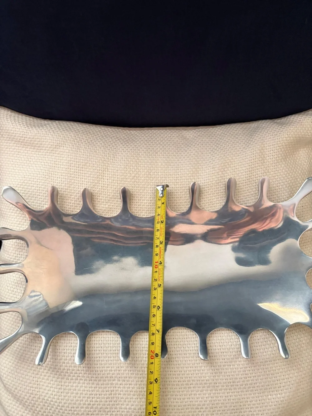 Modern Silver Splash Decorative Tray
